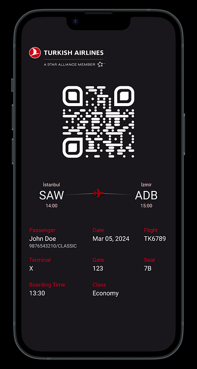 Turkish Airlines Boarding Pass Redesign boardingpass case study dailyui design graphic design portfolio turkish airlines ui ui 024 uidesign uiux uix101 userexperience userinterface ux
