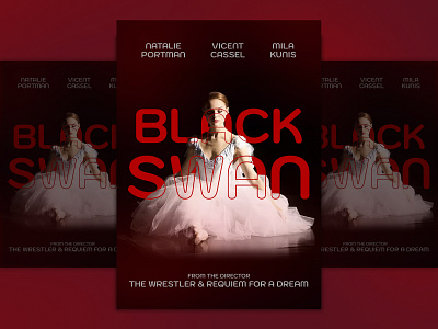 Black Swan | Poster composition concept design graphic design poster typography