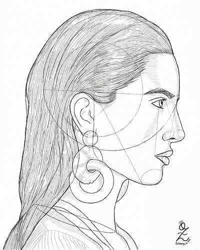 Oz Side Face Sketch art arte boceto design dibujo digitalart drawing face illustration lineart model ozgaleano portrait retrato side sketch study