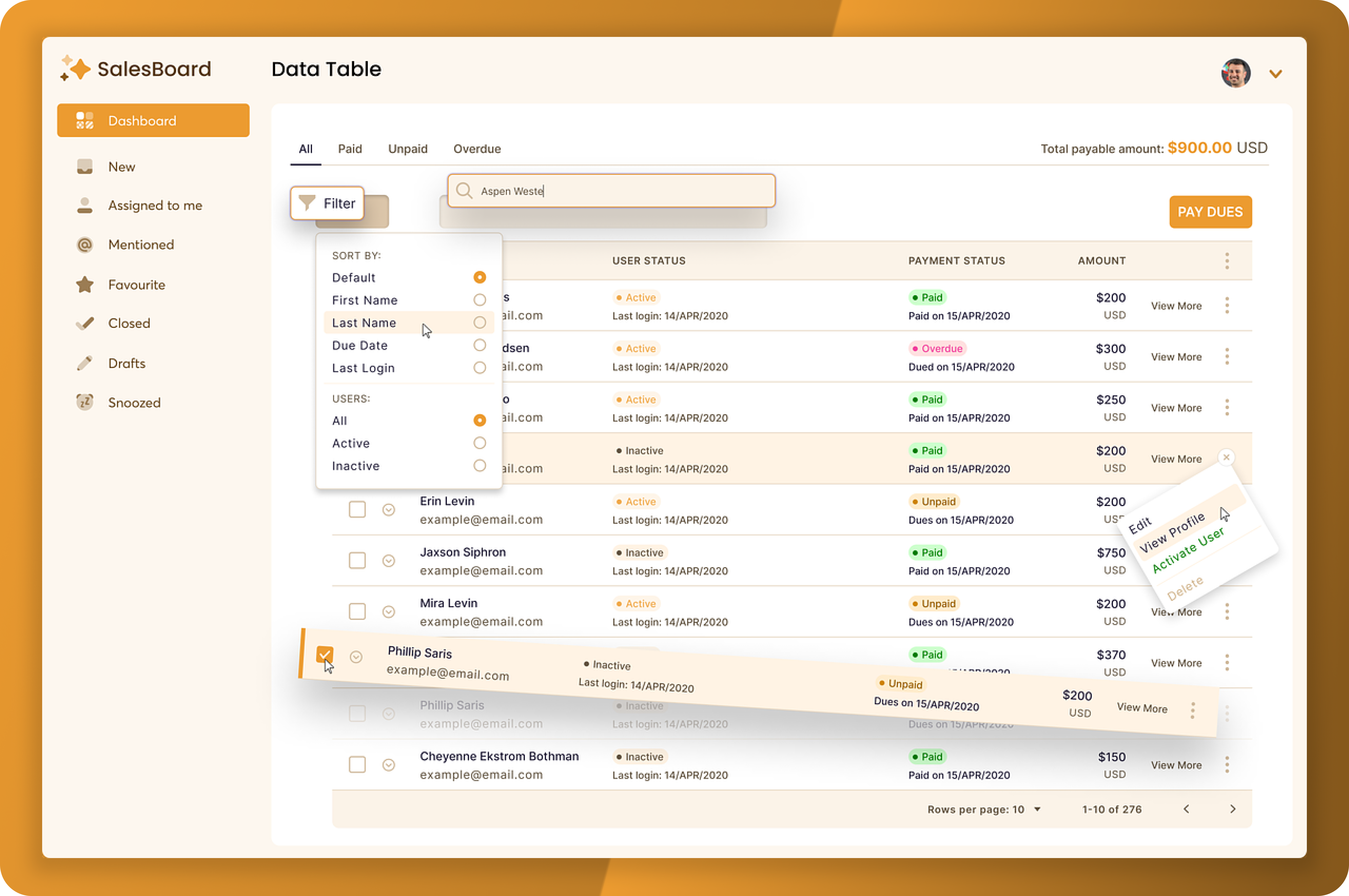 Data Table admin card data table listing table ui ui design ux webdesign