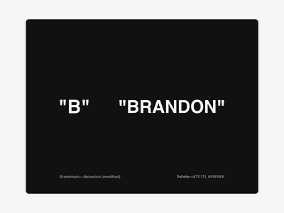 Letter "B" brandmark b branding brandon letter b lettermark logo name off white typography virgil abloh wordmark