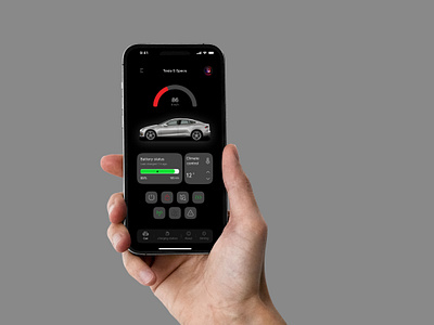 Tesla app design app car design electrical machine tesla ui ux