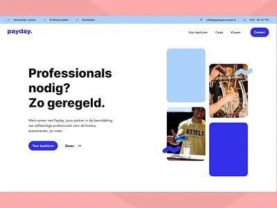 Payday - UX/UI hero page design branding design figma hero design landing page ui webdesign website