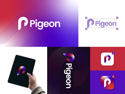 Pigeon Logo, P logo, Pigeon P Logo, Brand Identity, P logomark branding business logo company logo corporate creative logo design illustration logo design modern logo p abstract mark p bords logo p icon p letter p lettermark p logo design p logomark p modern logo p symbol pigeon logo pigeon p logo