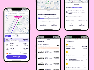 Lyft App ui