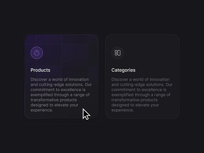 Hover Ripple cards branding card design figma mobile ui ux web