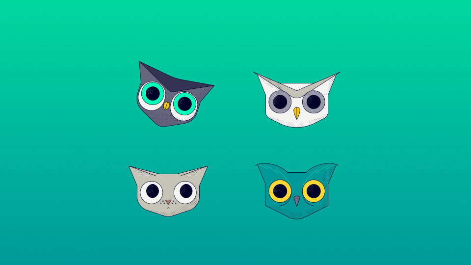 Siemens - Interactive video 2d animation cats design explainer fab design flat design galaxy gradients illustration interactive motion design motion graphics owls planets textures tools