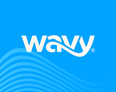 Wavy Logo beach brand branding design graphic design illustration limitless logo logo design logotype surfing wave wordmark