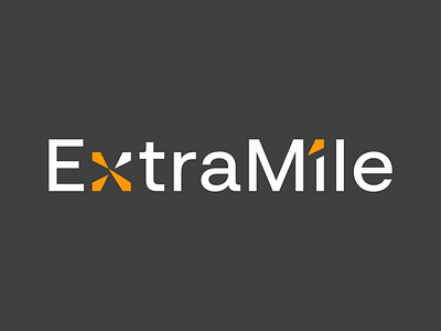 ExtraMile logo design (animated) animation branding extra mile logo logo design motion graphics x