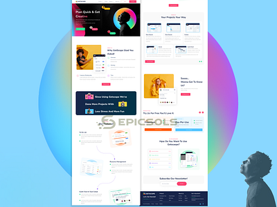 Landing page 3d animation app desing branding epicsols figma figma design graphic design homepage landing page logo mockup mockup design motion graphics ui ui design ux ux design web desing wireframing