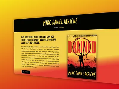 WordPress Website Design for Book Author author website book author figma layout gradient website red color website website design website layout wordpress designer wordpress website