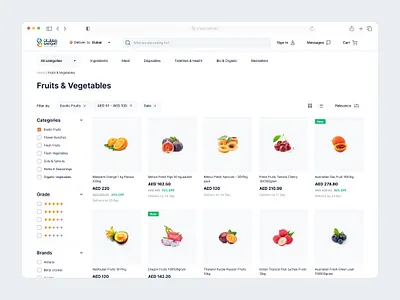 Product list page list page minimal ui website white