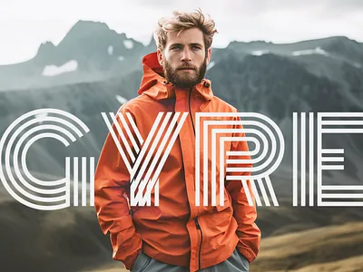 GYRE wordmark branding graphic design typography