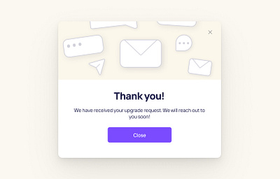 Thank you Popup by Selin Aydemir on Dribbble