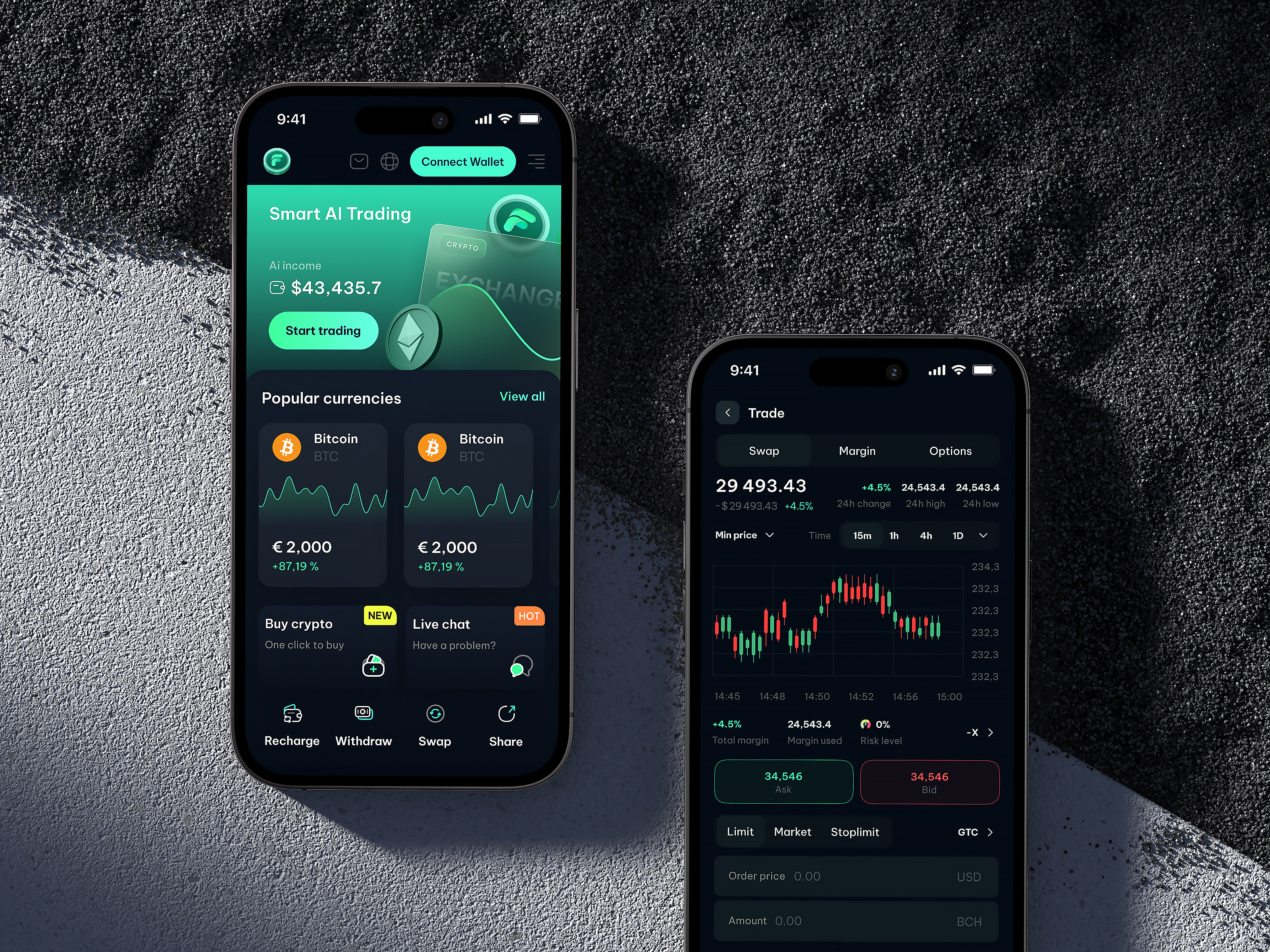 AI-powered trading: App Interface by Beast Studio on Dribbble