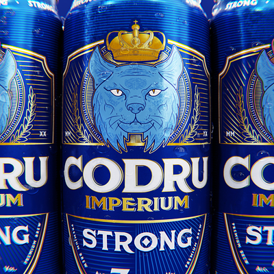 Codru Imperium - Romanian Beer 3d branding design graphic design ill illustration logo packaging procreate