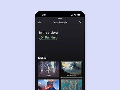 Kaiber – Text to Generated Video ai figma flow mobile motion strv ui video