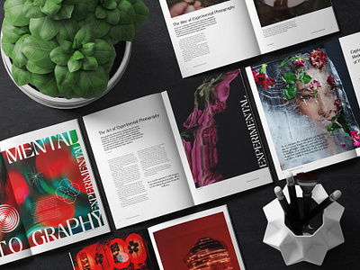 Magazine "Experimental Photography" design graphic design magazine pho photoshop typography