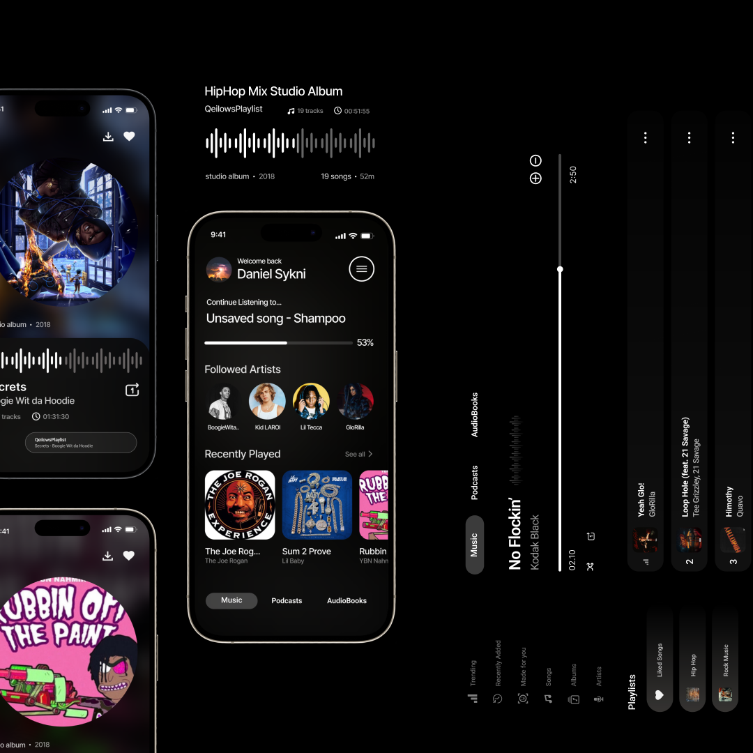 Music Streaming App Design By Qeilow Dev Studios On Dribbble