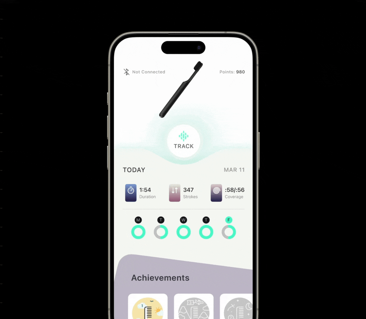 Reimagining the Quip Mobile App animation app design bluetooth dental design thinking figma mobile app prototyping quip toothbrush ui ux design visual design