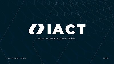 iACT Branding Guide brand brand identity branding design graphic design logo marketing web design