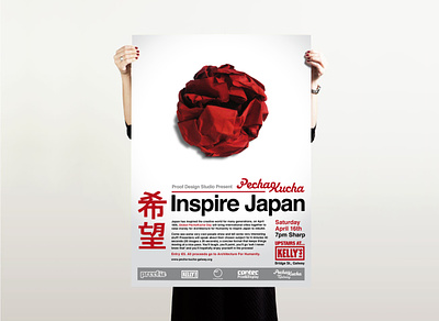 Inspire Japan Poster advertisment design display event graphic design layout minimal modern photography poster print typography