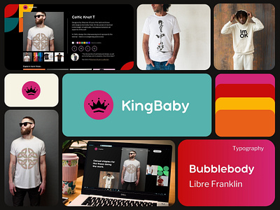 KingBaby branding ecommerce ui ux web