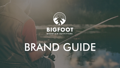 Bigfoot Mountain Outfitters Brand Guide brand brand guide brand identity branding branding identity graphic design illustration logo web design