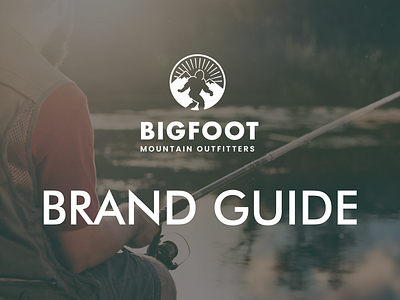 Bigfoot Mountain Outfitters Brand Guide brand brand guide brand identity branding branding identity graphic design illustration logo web design