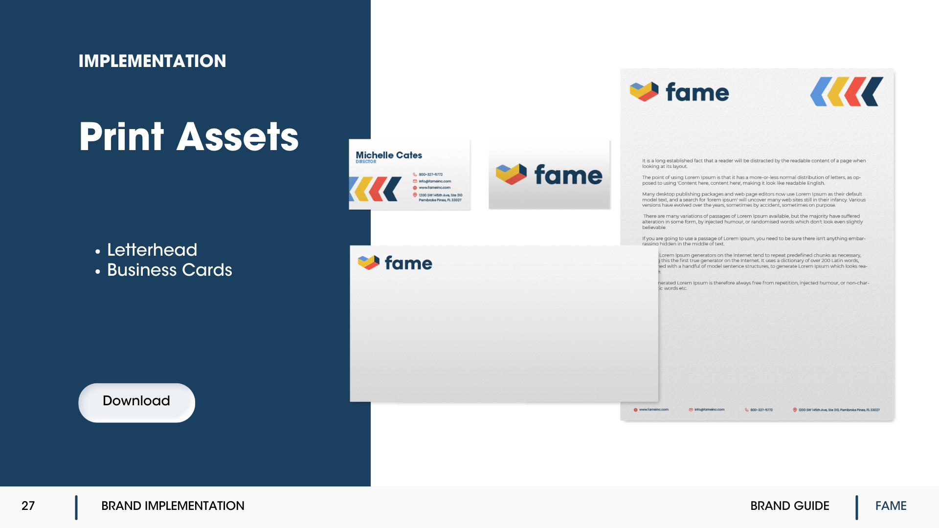 Fame Brand Guide by Big Red Jelly on Dribbble