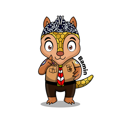 Scout Mascot ''Bamin'' design mascot maskot maskot pramuka pramuka scout