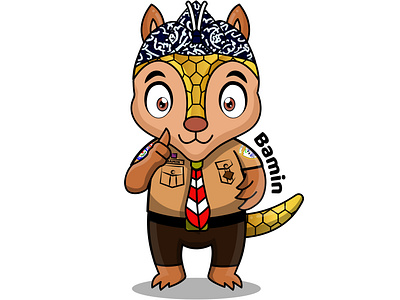 Scout Mascot ''Bamin'' design mascot maskot maskot pramuka pramuka scout