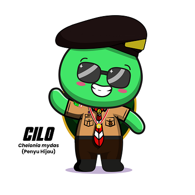 Maskot Raimuna Cabang Sambas 2023 mascot maskot maskot pramuka scout mascot turtle animation