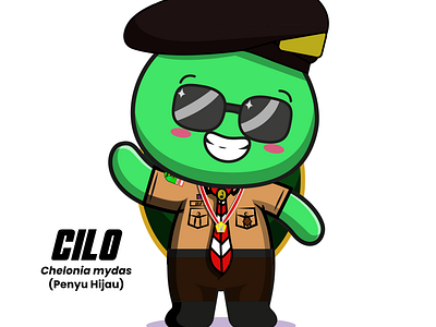 Maskot Raimuna Cabang Sambas 2023 mascot maskot maskot pramuka scout mascot turtle animation