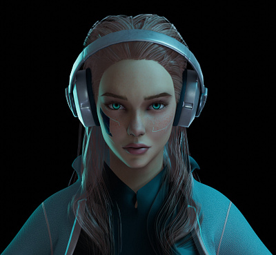 UE5 Avatar - Women 3d character avatar blender character character design game art metaverse ue5 unreal engine