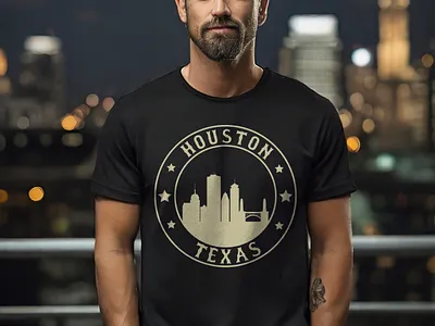 Houston Texas t-shirt design branding graphic design t shirt t shirt design