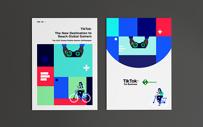 TikTok & Newzoo: Report design (Free version) branding design graphic design illustration logo typography vector