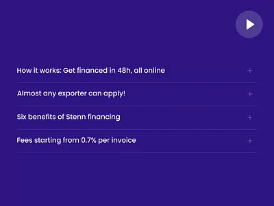 STENN. Corporate website - Queries that already contain answers analytics animation branding business case study circular corporate website dark theme data finance management fintech landing page marketing purple startup typography ui user interface ux web design