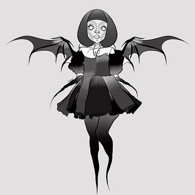 Nocturnal Inks adobe black and white dark art design gore gothic art graphic design horror art illustration illustrator