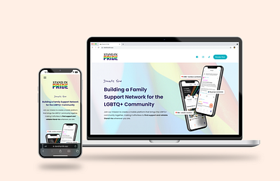 Stand In Pride: Donation Landing Page branding donate donation website graphic design layout lgbtq mobile mobileapp pride responsive website standinpride ui web web design website design