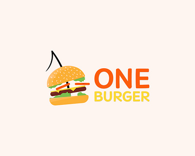 ONE BURGER / Burger Joint logo branding dailylogochallenge design graphic design illustration logo typography vector