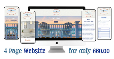 4 Page Business Websites! branding logo startups websites