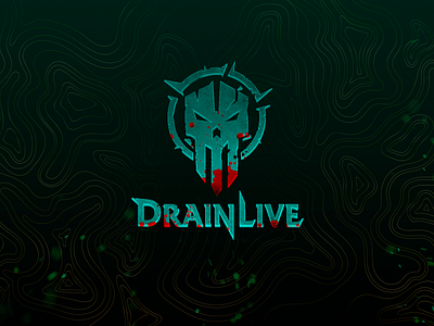 DrainLive - Logo branding color gaming hub hub videogame logo ui uxui videogame
