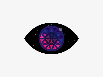 Namba Space aquarius constellation cosmos eye flower of life logo design namba providence retina logo sacred geometry space vesica piscis