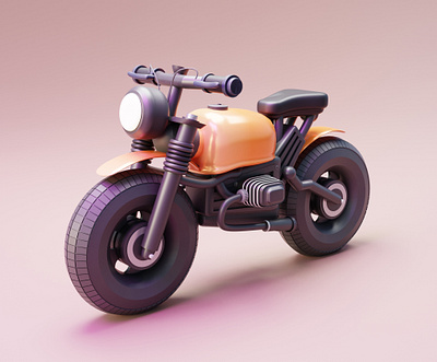 Motorbike made in Blender 3D 3d bike blender blender 3d illustration motorbike scooter