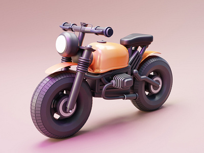 Motorbike made in Blender 3D 3d bike blender blender 3d illustration motorbike scooter