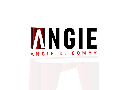 ANGIE, Author logo design asad choudhary author book logo book writer creative bool logo creative logo logo logo design logo designer logo services logotype wordmark book logo