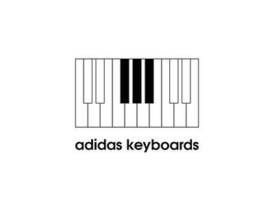 Three Stripes on the Piano keyboard... adidas adidas keyboards adidas three stripes keyboards logo minimal music music instrument piano piano keyboard piano keys three stripes