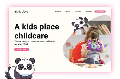 Kindergarten website redesign | UI/UX children figma kindergarden redesign ui ux vector website