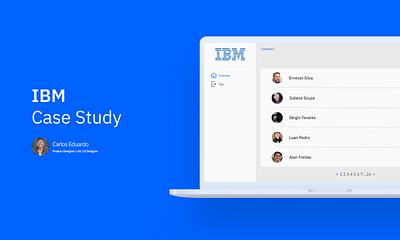 Case Study for IBM bank ui design web app